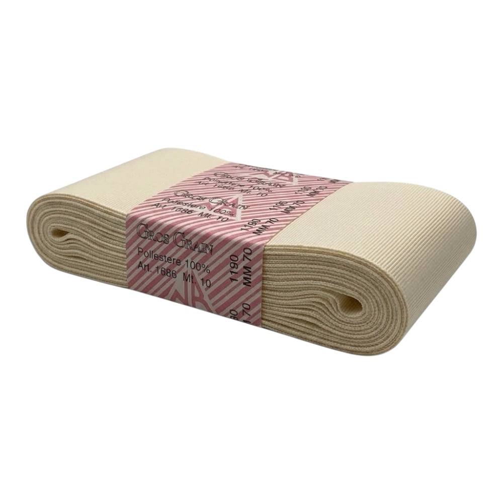 Gros grain n 20 H cm 7 poliestere 100% articolo 1686/20 metri 10