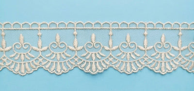 100% polyester tulle lace h 3.5 cm item 60199 10 meters