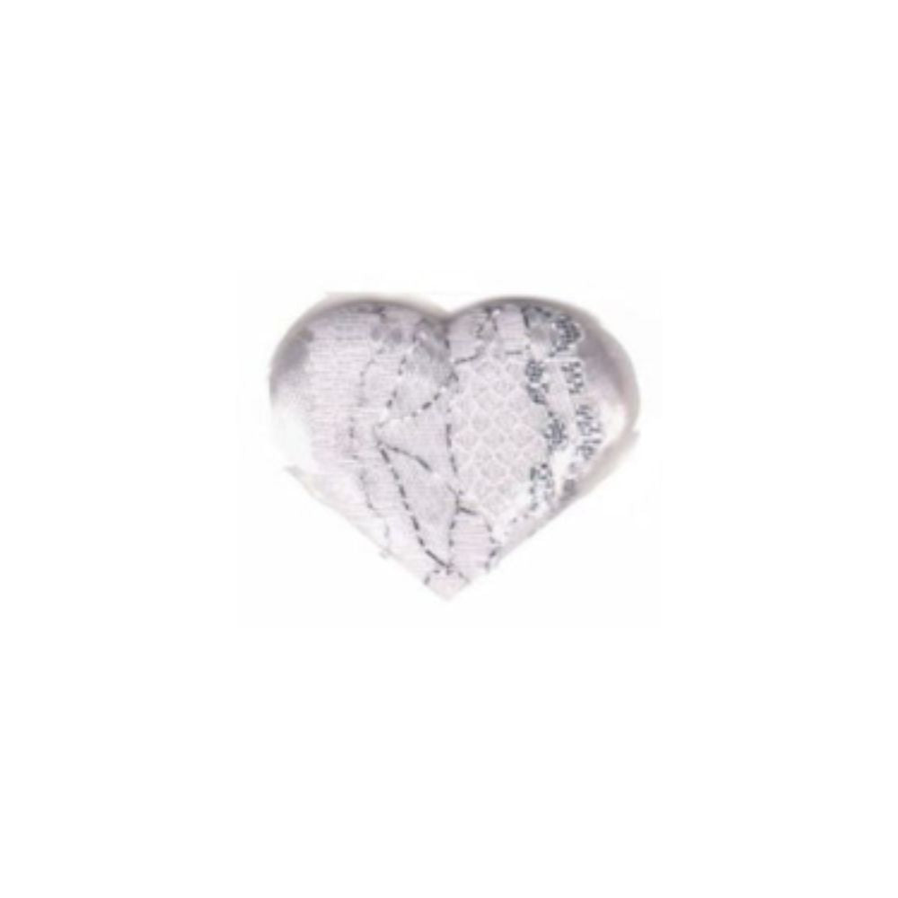 Applicazione decorativa tessuto  cuore articolo V720 pezzi 25