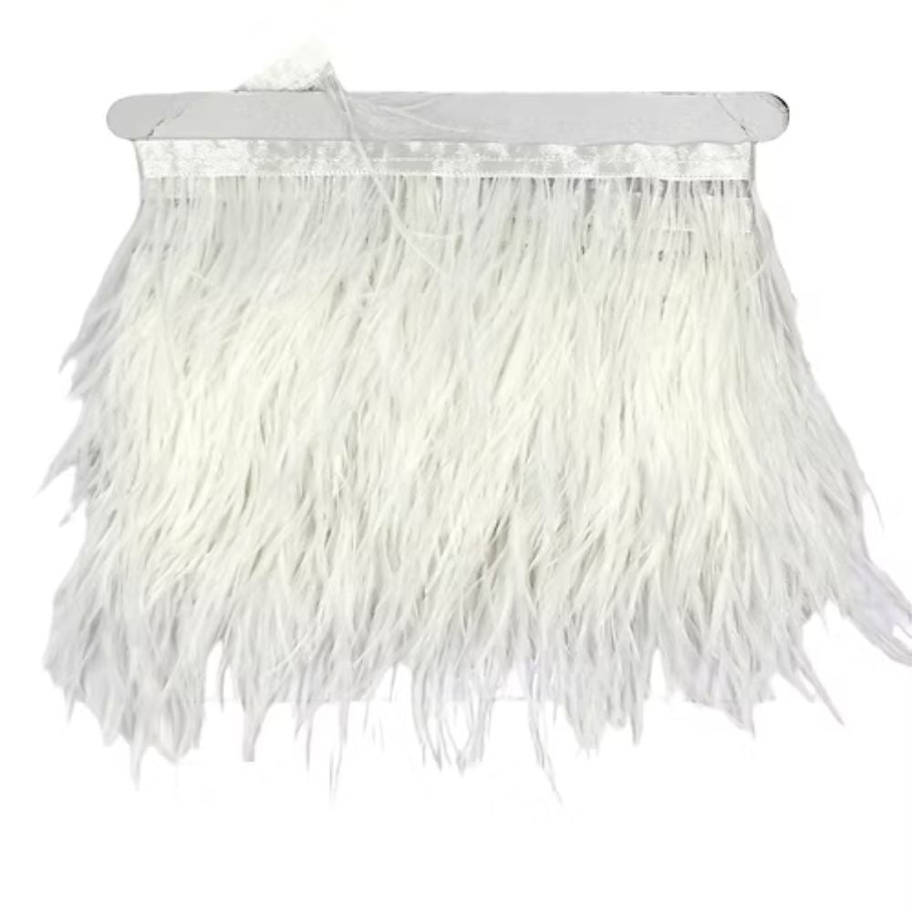 Ostrich fringe H cm 10 item Fm35140