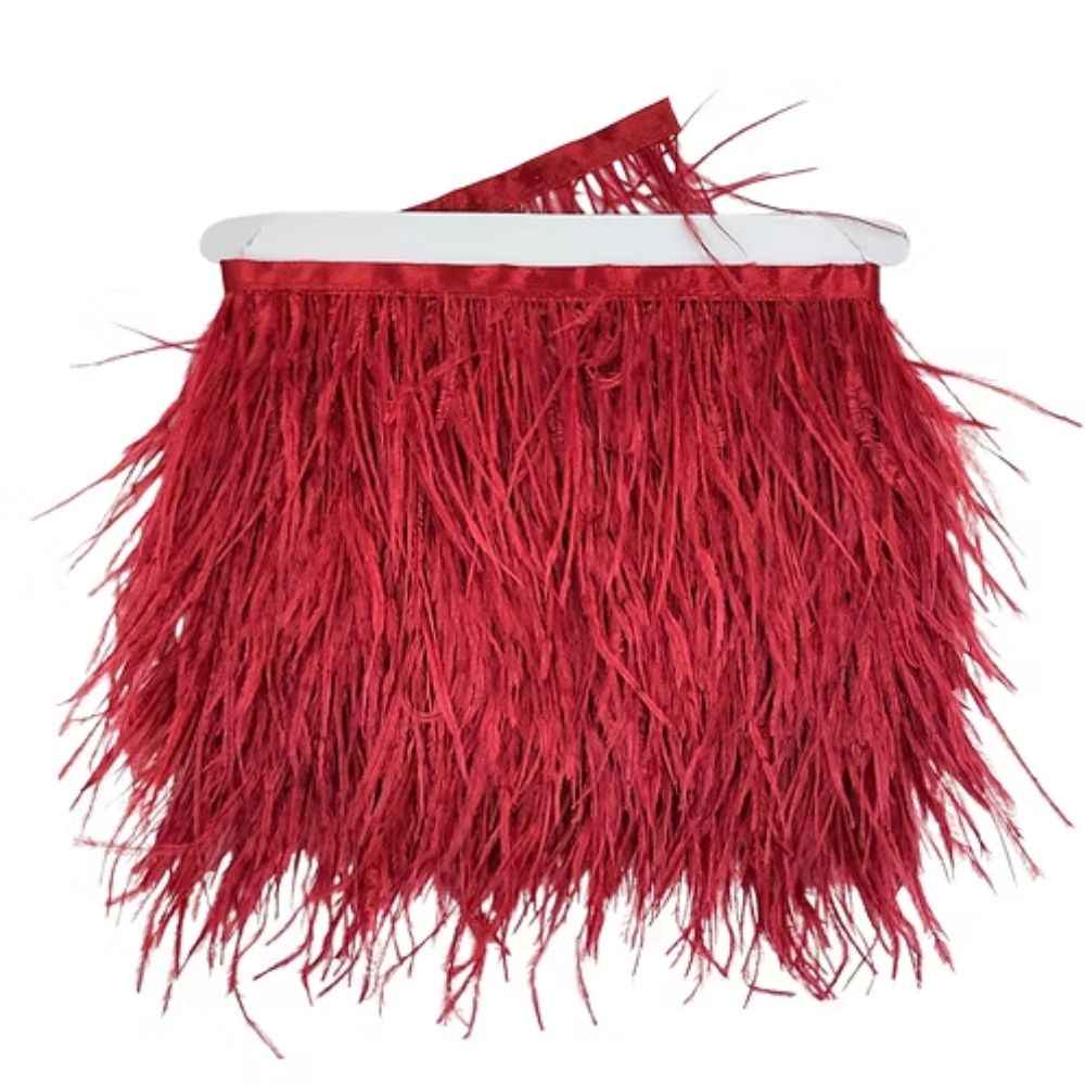 Ostrich fringe H cm 10 item Fm35140