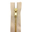 8cm brass zipper for jeans, 4mm chain, item 1183/1/8