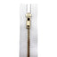 Cerniera lampo per jeans 18 cm ottone catena 4 mm articolo 1183/1/18