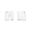 Gancio per reggiseno in plastica passo mm 20 interno articolo 16656 coppie 6
