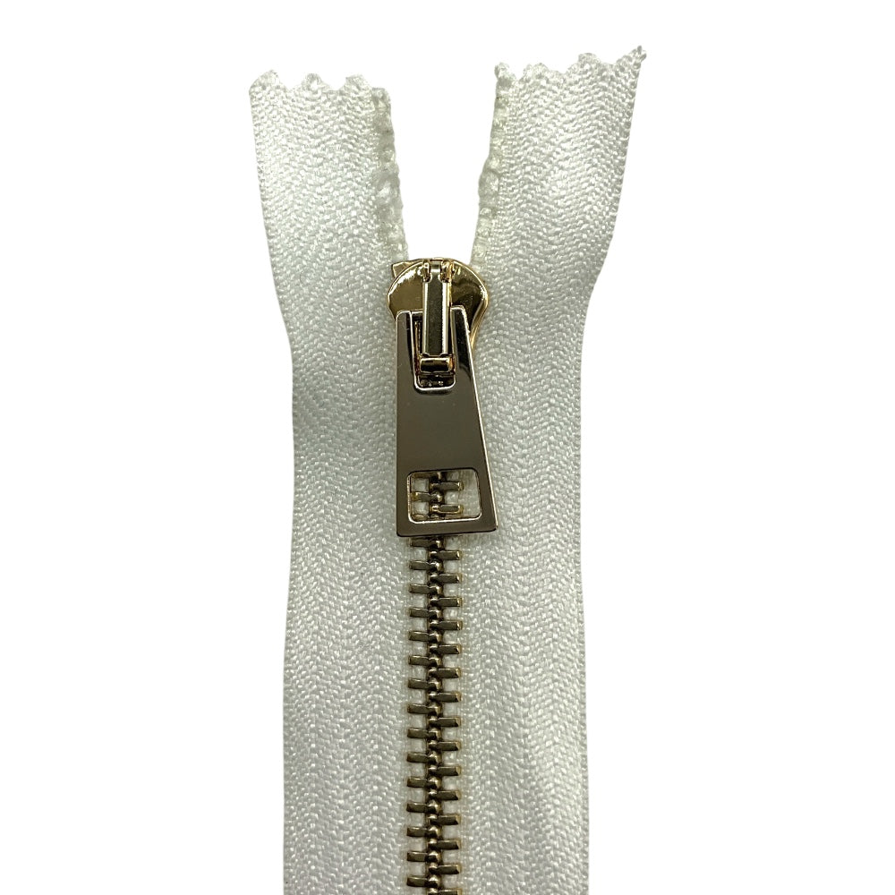 Cerniera lampo metallo lucida cm 100 combi (2 cursori) catena 5 mm divisibile