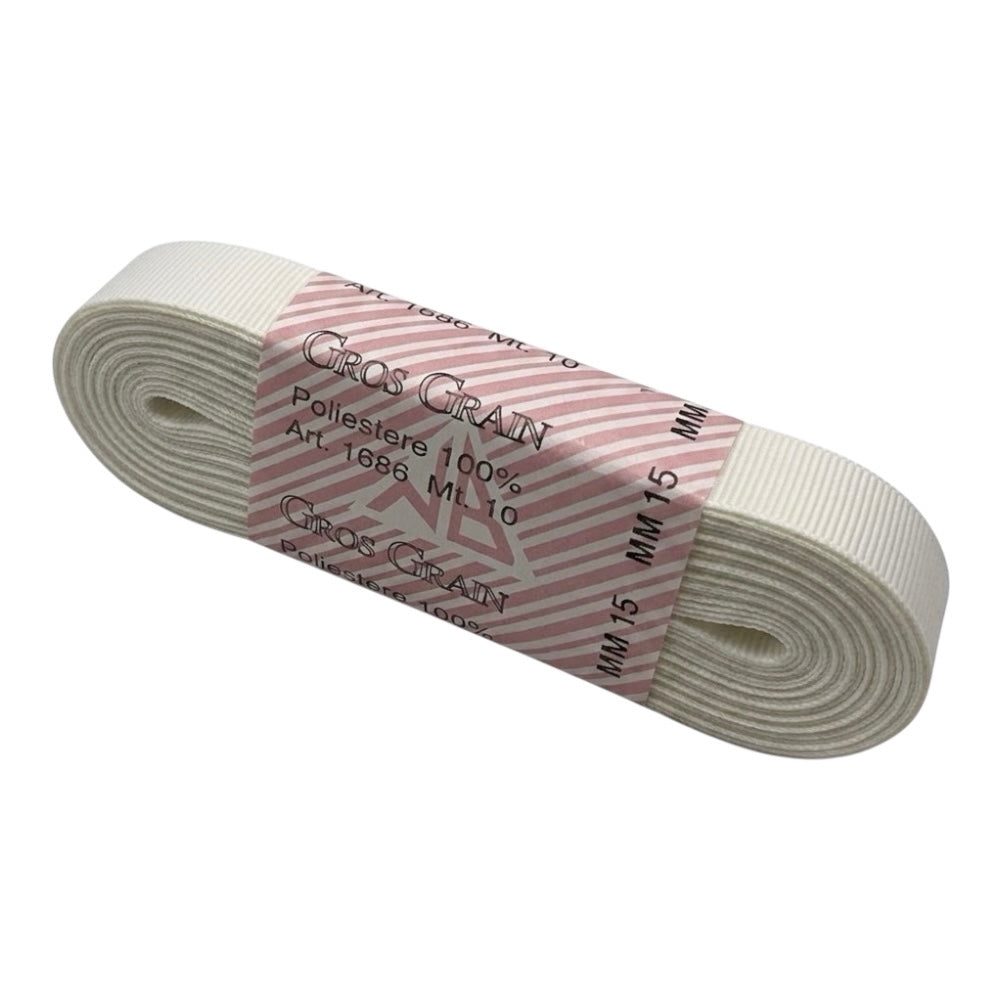 Gros grain n 3 h cm 1.5 100% polyester article 1686/3 10 meters