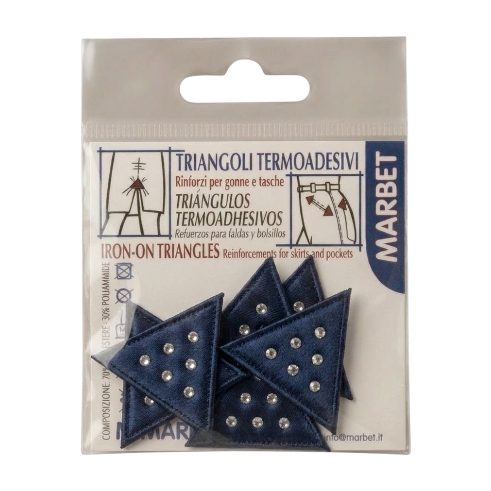 Iron-on application for fabric and rhinestones, item 7073, 6 pieces