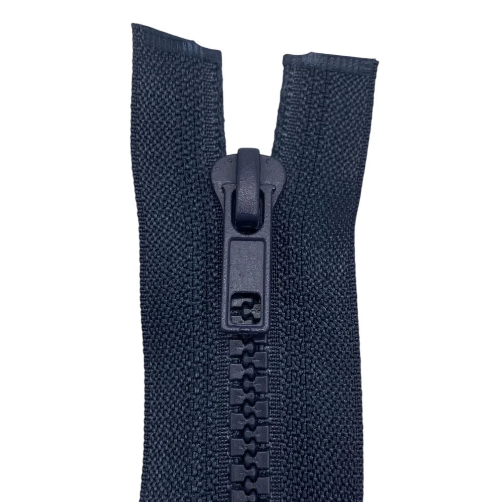 Cerniera lampo combi (2 cursori) carro  75 cm catena plastica 6 mm divisibile articolo 1184/9/75