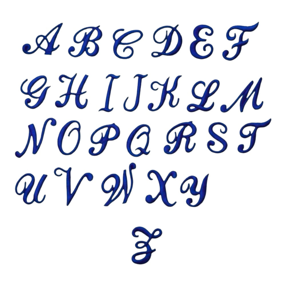Cotton alphabet letter 2.5 cm iron-on item 56/43 pieces 6
