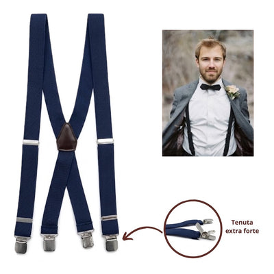 Men's suspenders, height 2.7 cm, length 120 cm, item 947