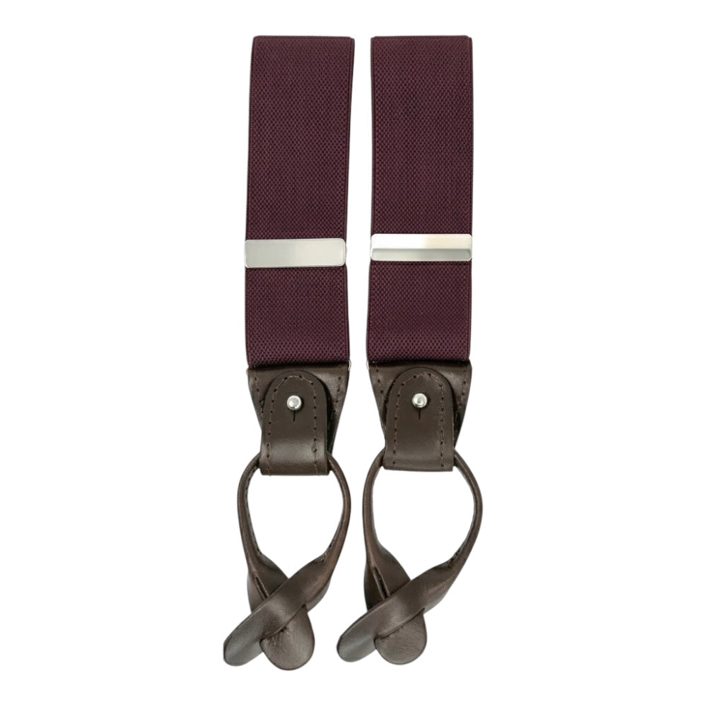 Bretella uomo h cm 3,6 asole pelle lunghezza cm 120 regolabile
