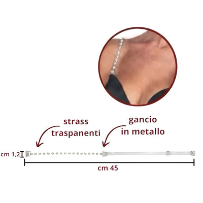 Bretelle trasparenti con stass articolo BRS00108