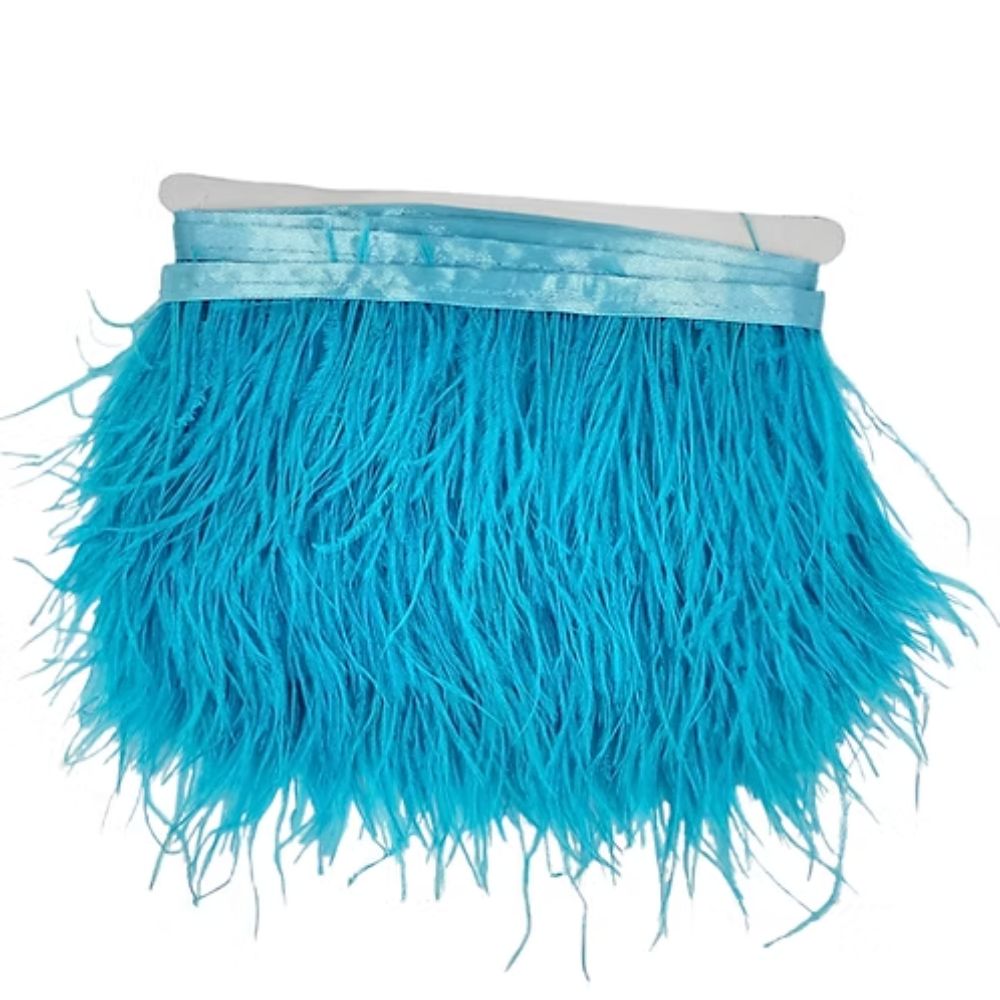 Ostrich fringe H cm 10 item Fm35140