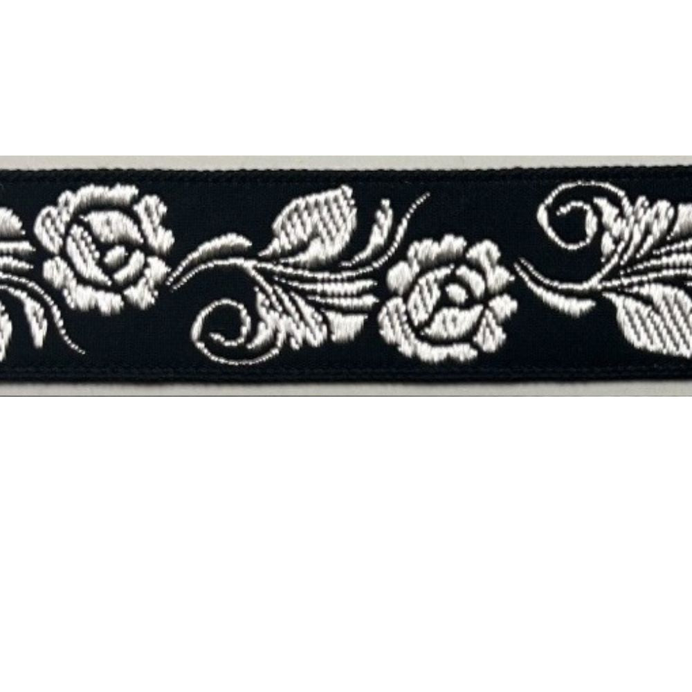 Nastro jacquard motivo Floreale H mm 30 articolo 710 metri 10