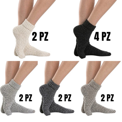 Calza termica corta donna con risvolto articolo 414 paia 12