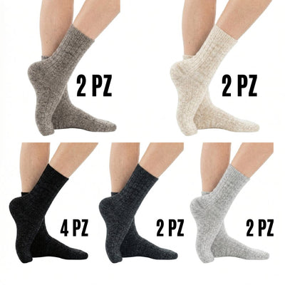 Calza termica midi donna lavorata articolo 410 paia 12