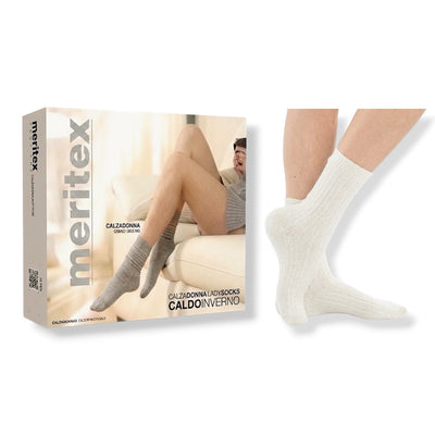 Calza termica midi donna lavorata articolo 410 paia 12