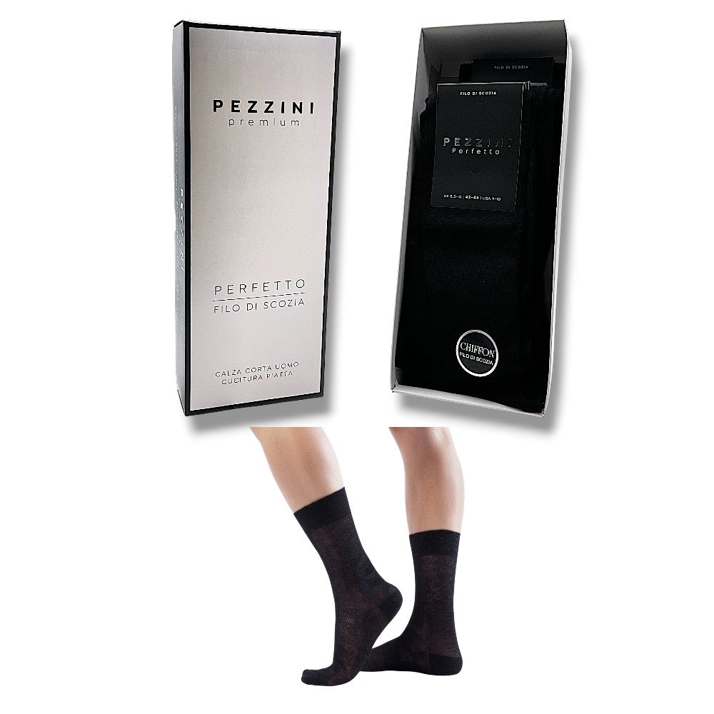 Men's short socks made of Scottish yarn, item Ucz-perfetto, 6 pairs