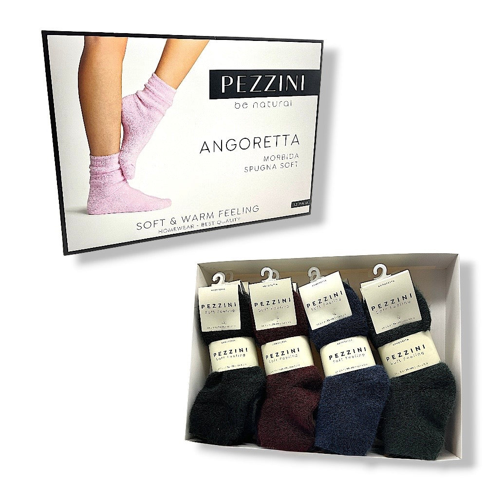 Women's soft angoretta sock item Dcz-605 Pezzini 12 pairs