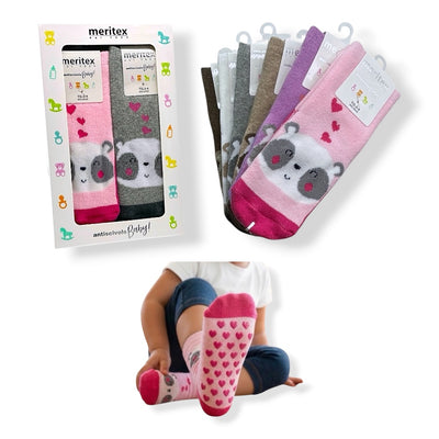 Calzino antiscivolo baby caldo cotone articolo 4470 paia 6