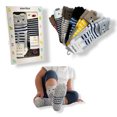 Calzino antiscivolo baby caldo cotone articolo 4471 paia 6