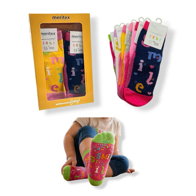 Calzino antiscivolo baby cotone fantasia femminuccia articolo 7710 paia 6