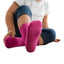 Non-slip socks for girls, solid color, cotton, item 8004, 6 pairs