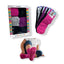 Non-slip socks for girls, solid color, cotton, item 8004, 6 pairs