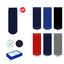 Solid color non-slip cotton socks for children, item 8003, 6 pairs