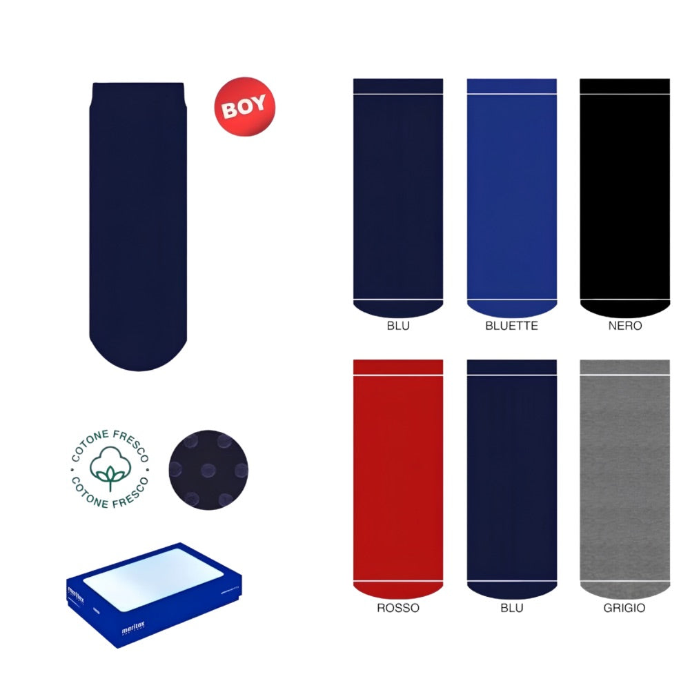 Solid color non-slip cotton socks for children, item 8003, 6 pairs