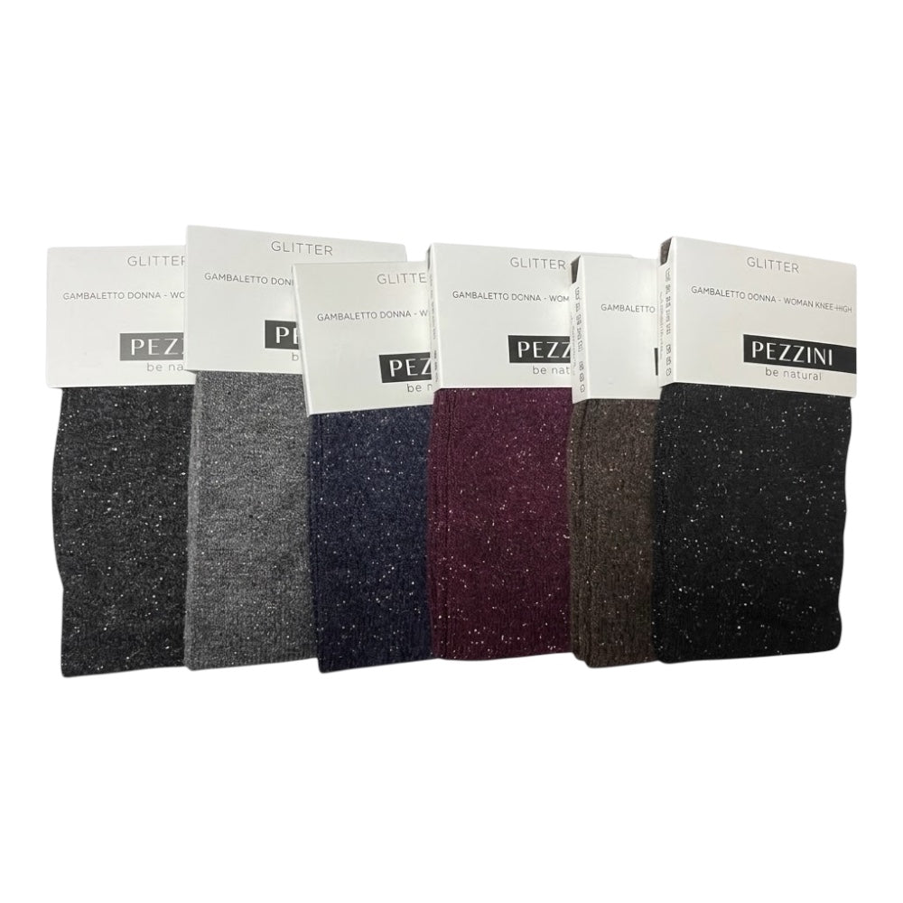 Women's warm cotton lurex socks item Dcz 302 Prestige Pezzini 12 pairs