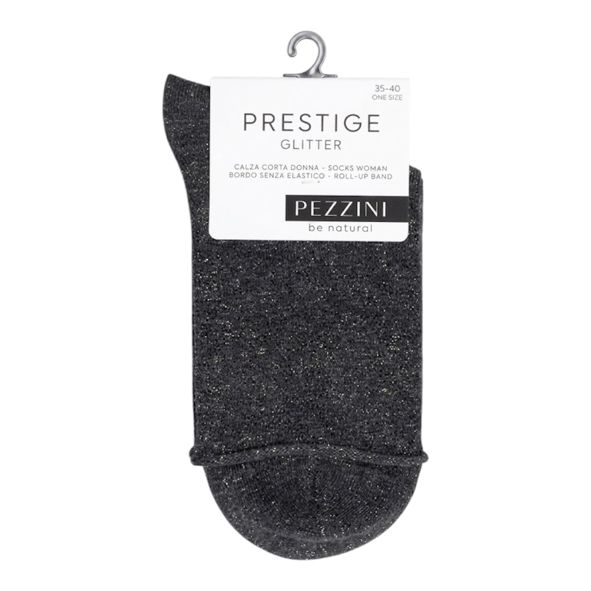Women's warm cotton lurex socks item Dcz 302 Prestige Pezzini 12 pairs