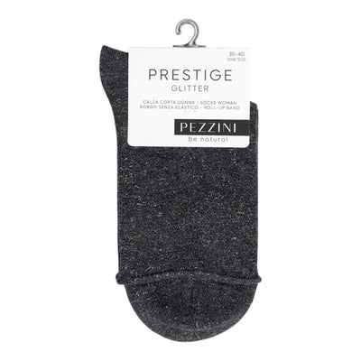Women's warm cotton lurex socks item Dcz 302 Prestige Pezzini 12 pairs