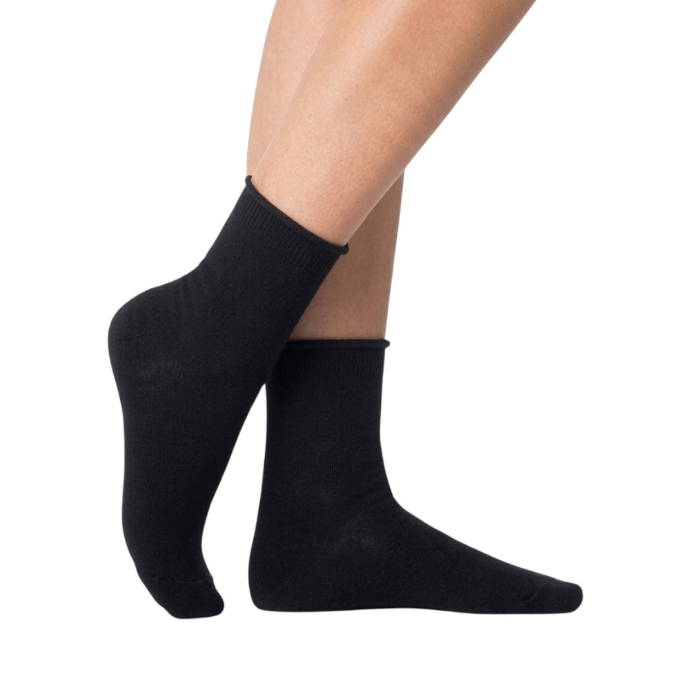 Women's warm cotton socks, loose fitting, item Dcz 301 Casual Pezzini, 12 pairs