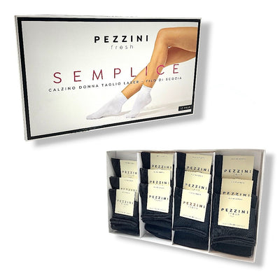 Calzino cotone donna smollato articolo Dcz 201 Semplice Pezzini paia 12