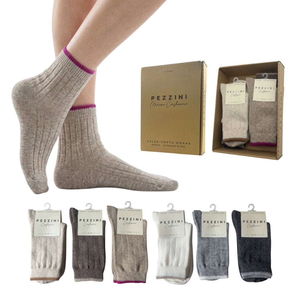 Calzino donna Cashmere articolo DCZ-332 Pezzini paia 6