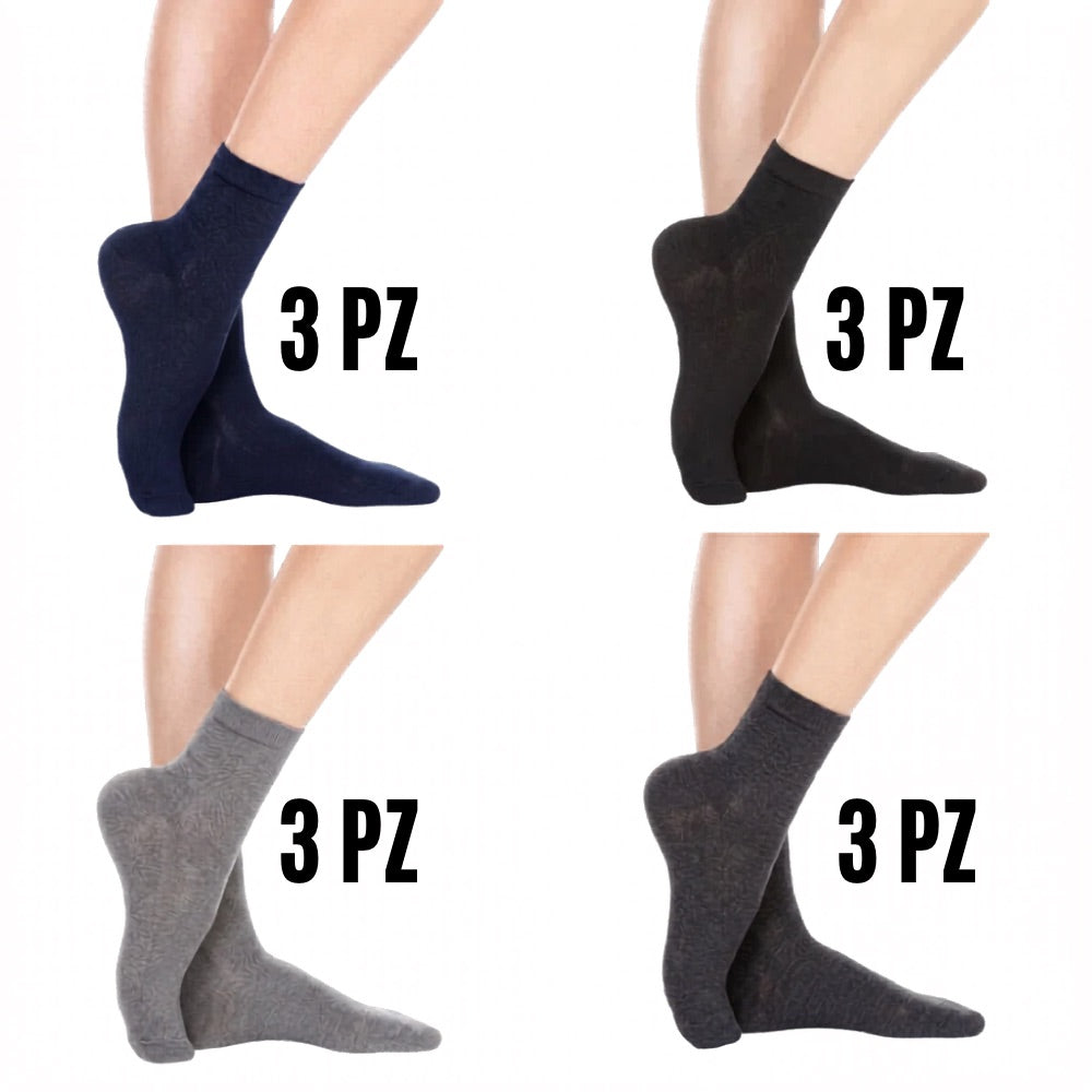 Calzino donna caldo cotone articolo 310 Meritex paia 12