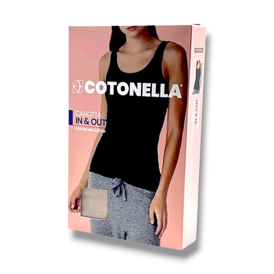 Canotta donna spalla larga cotone In e Out Cotonella articolo GD009