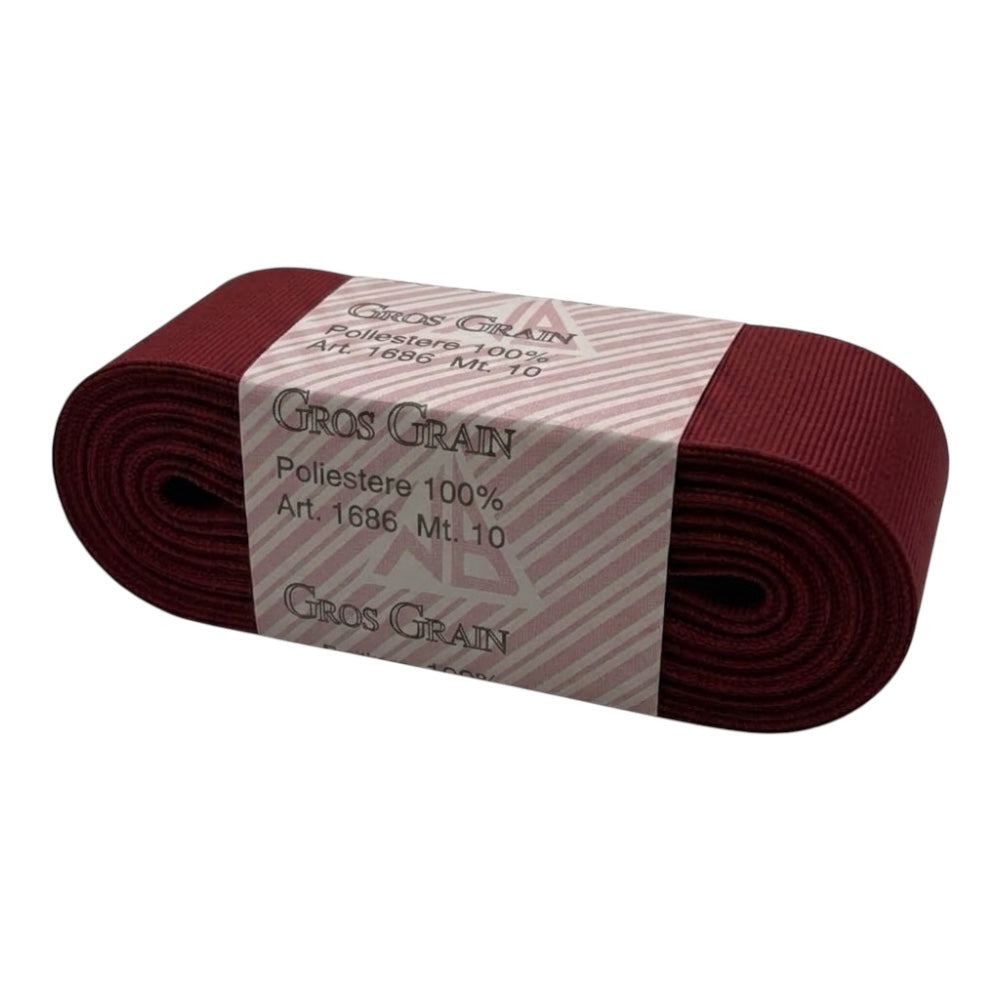 Gros grain n 9 h cm 4 100% polyester article 1686/9 10 meters