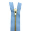 Cerniera lampo per jeans 18 cm ottone catena 4 mm articolo 1183/1/18