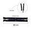 80cm combi metallic laminated zipper (2 sliders) divisible plastic chain 6mm