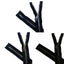 80cm divisible metallic laminated zipper with 6mm plastic chain