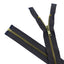 70cm divisible brass metal zipper with 5mm chain