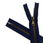 Cerniera lampo metallo ottone vecchio 16 cm catena 5 mm fissa