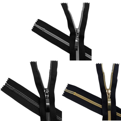 20cm laminated spiral zipper with 6mm chain
