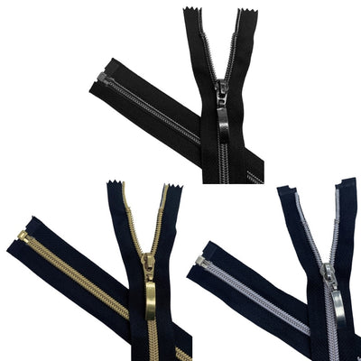 70cm divisible laminated spiral zipper with 6mm chain