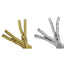 100cm Lurex Spiral Zipper with 2 Sliders, 6mm Chain