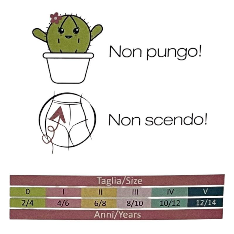 Tabella taglie e colori