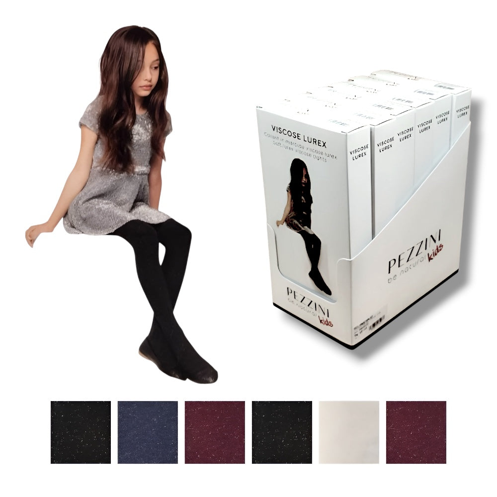 Collant caldo cotone bimba lurex articolo Gcl-Pb Starlet paia 6