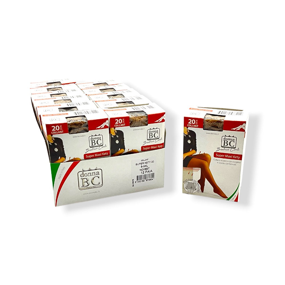 Collant donna 20 den  XXL Super Maxy Kety Bc paia 12